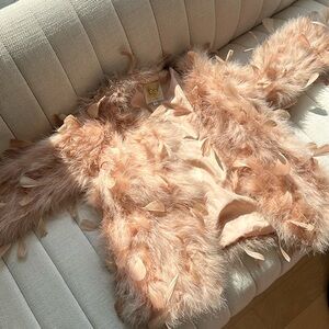 Fluffy feather jacket